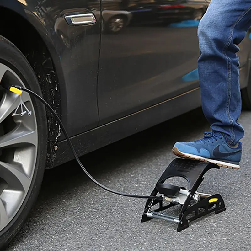 

Horizontal Bar Universal Bicycle Pedal Pump Electric Car Motorcycle Car Foot Pedal Pump Mini Bicycle Horizontal Bar