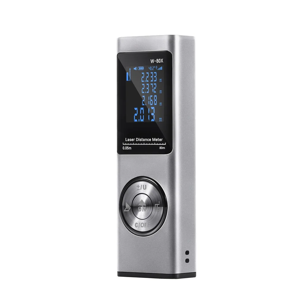 

1PC LS-XS Mini Laser Distance Meter Swith Bult-in Rechargeable Battery Waterproof Dustproof Fallproof Digital Laser Rangefinder