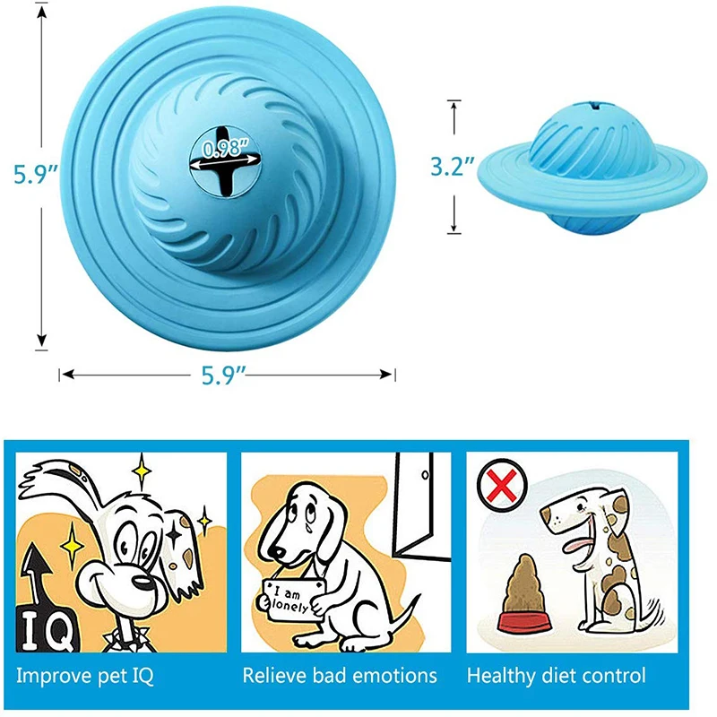 IQ интерактивное лечение еда дозирование головоломки игрушки шары НЛО собака лакомство мяч для средних и больших собак игры жевание чеканка обучение