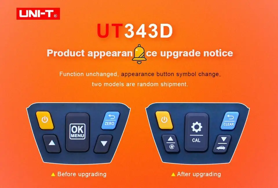Толщиномер UNI-T UT343D цифровой измеритель покрытия, измеритель толщины краски для автомобилей, Тестер FE/NFE измерения с USB функцией передачи данных
