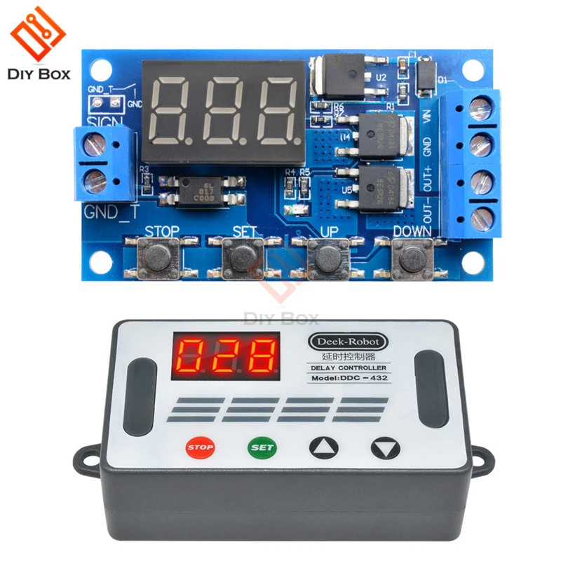 DC12V/Micro USB 5-30V Trigger Cycle Delay Timer Control Relay Switch Module