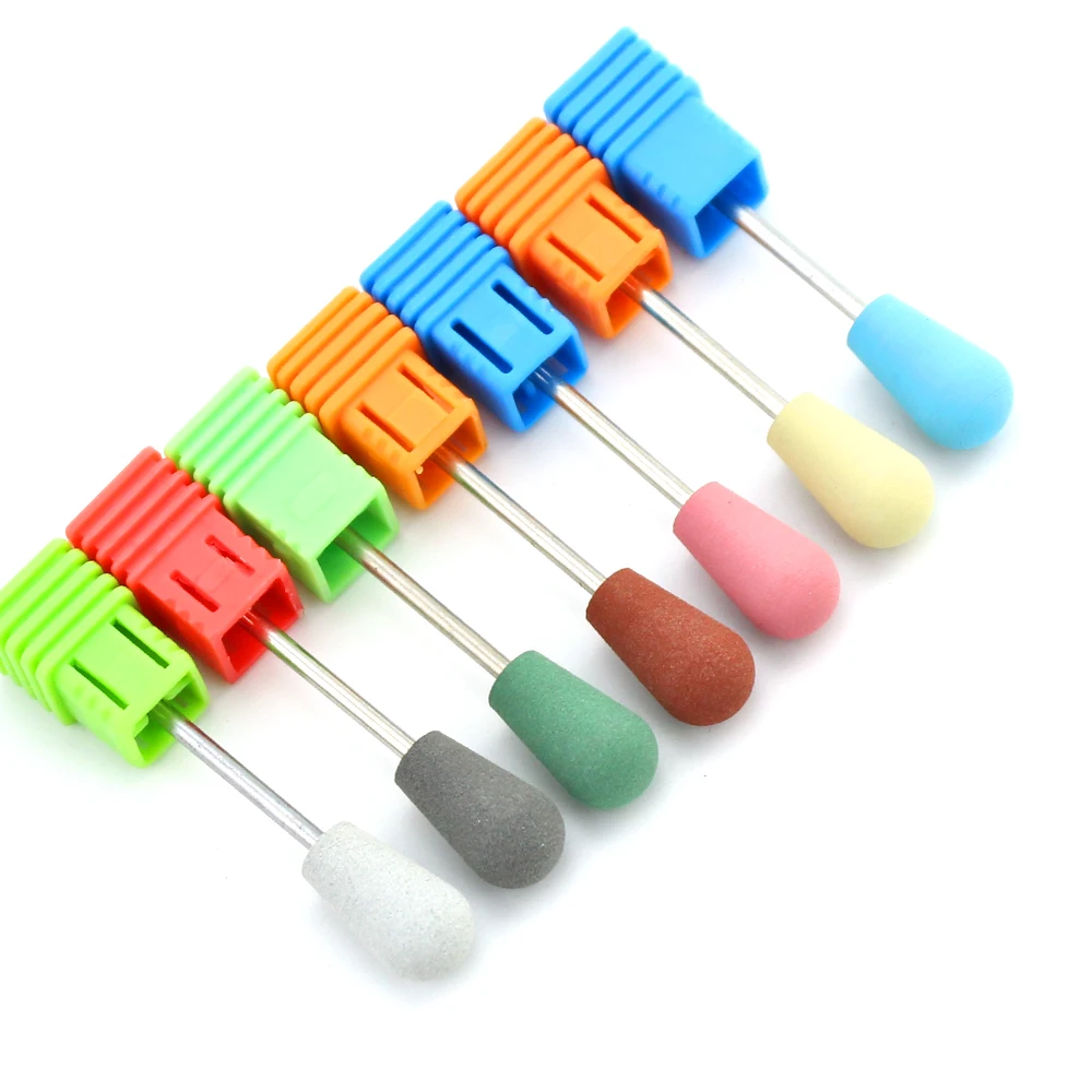 

1pcs Silicone Milling Cutters Rotary Electric Nail Drill Bit Pedicure Files For Manicure Machine Nail Art Tools Accessories
