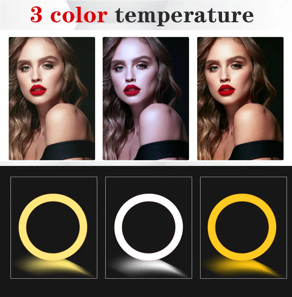 H7791ed7040c74536b63851d008d97b87o Orsda 10-13 Inch RGB Ring Light Tripod LED Ring Light Selfie Ring Light with Stand RGB 26 Colors Video Light For Youtube Tik Tok