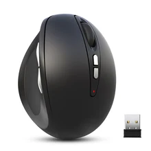Горячая 2,4G Беспроводная фотоэлектрическая Вертикальная мышь ноутбук USB мышь офисные аксессуары