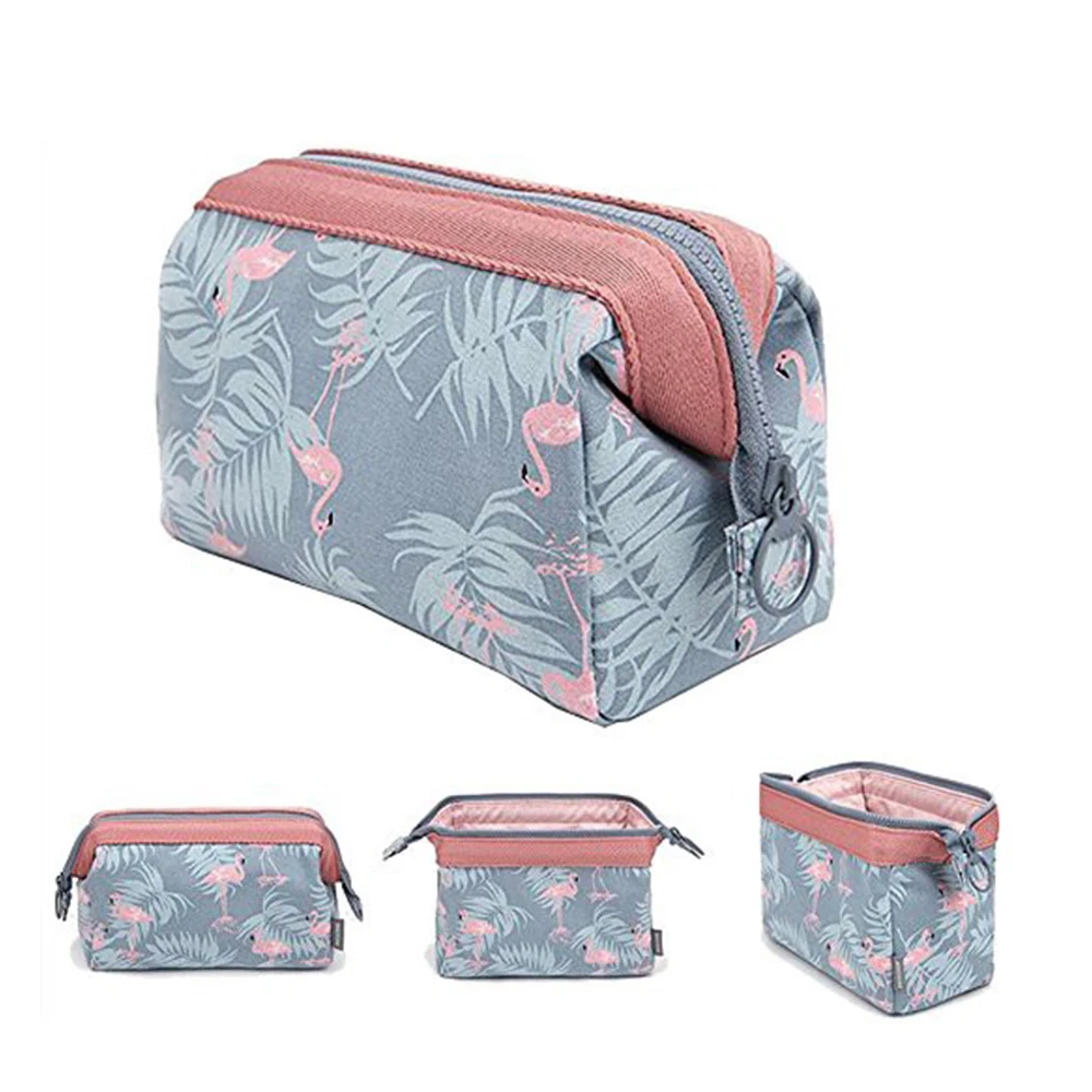 

AMSIC Flamingo Travel Make up Storage Waterproof Makeup Cosmetic MakeUp Travel Organizer Bag