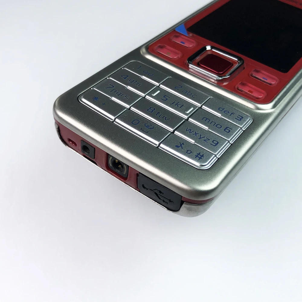 Оригинальный Nokia 6300 мобильный телефон разблокированный красный и арабский