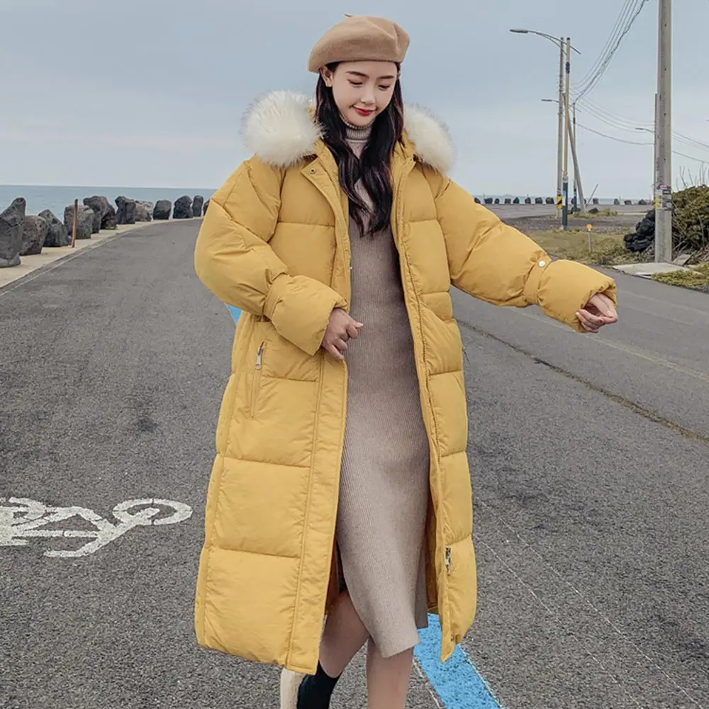 Vielleicht Новая модная зимняя куртка для женщин; Большие размеры 3XL Для женщин пуховое хлопковое пальто Густой мех, с капюшоном зимнее пальто, парки для женщин