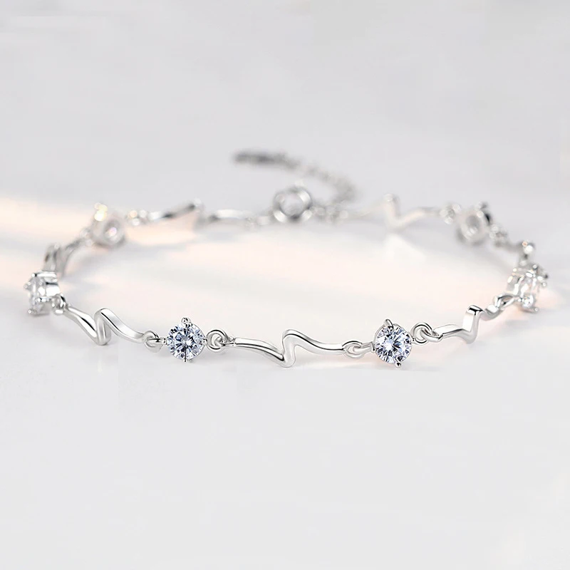 PANSYSEN амулеты сине-белые браслеты с топазами для женщин серебро 925 ювелирные изделия для свадебной вечеринки драгоценный браслет подарки на день Святого Валентина