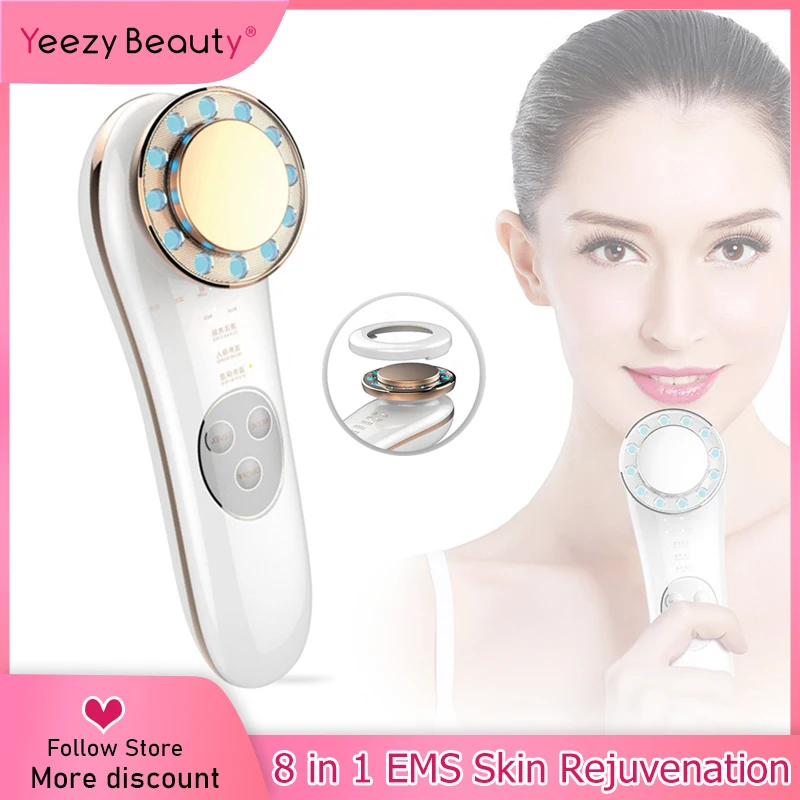 8 in 1 RF Radio Frequency Electric LED Photon Light Therapy RF EMS Skin