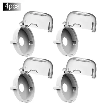 

4PCS Stove Guard Oven Lock Child Safety Burner Knob Locks Gas Knob Protection Cover Baby Child Safety Products In Stock
