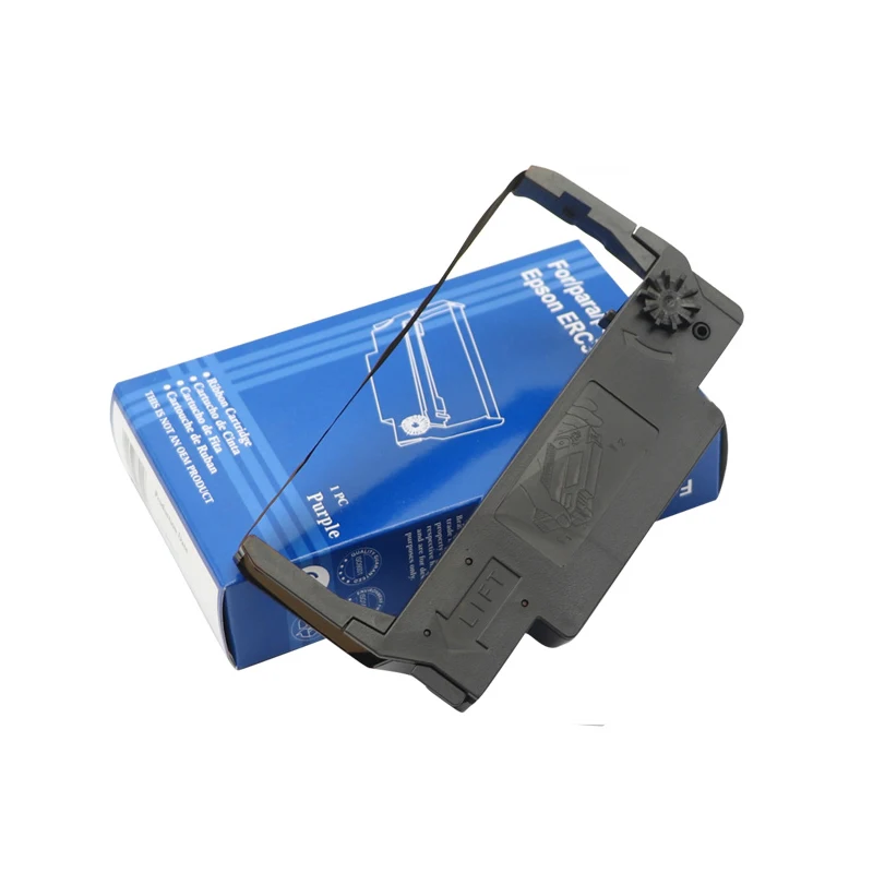 5 шт. совместимая чернильная лента с принтом для Epson ERC30 ERC34 ERC38 12,7 мм* 4 м черный фиолетовый черный/красный