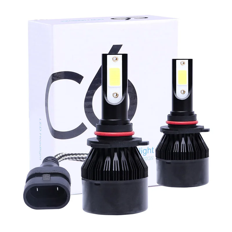 

H7 LED H11 H4 Hi/Lo H1 H3 H8 HB1 HB3 HB4 HB5 PS24W HIR2 H13 H16 H27 9005 Car Headlight Bulbs 3000K 4300K 6000K 8000K COB C6