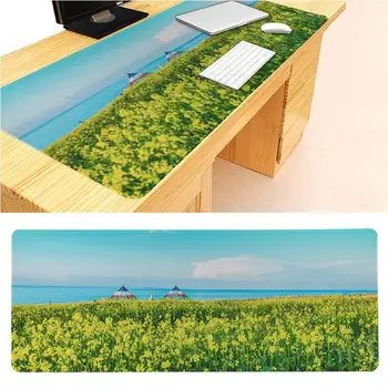 

congsipad Rape flowers field Large Mouse pad PC Computer mat Size for 30x90x0.2cm extra long Gaming Mousepads
