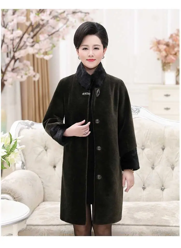 Женское зимнее модное пальто из натурального меха года, пальто из натуральной норки с воротником из овечьей шерсти, легкое пальто K360