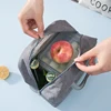Portable Lunch Bag Lunch Box Thermal Insulated Canvas Tote Pouch Kids School Bento Portable Dinner Container Picnic Food Storage 3