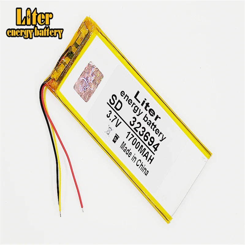 3 провода 323694 8 V 1700MAH 1600MAH литий ионный аккумулятор для china clone MTK phone goophone I6 6S IP6|li-lion