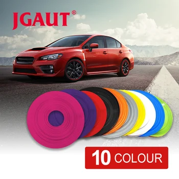 

8M Roll Black WHEEL RIM PROTECTOR TIRE Edge GUARD LINE EXTERIOR Accessory Rubber MOULDING TRIM With Tape Auto Car Motorcycle SUV