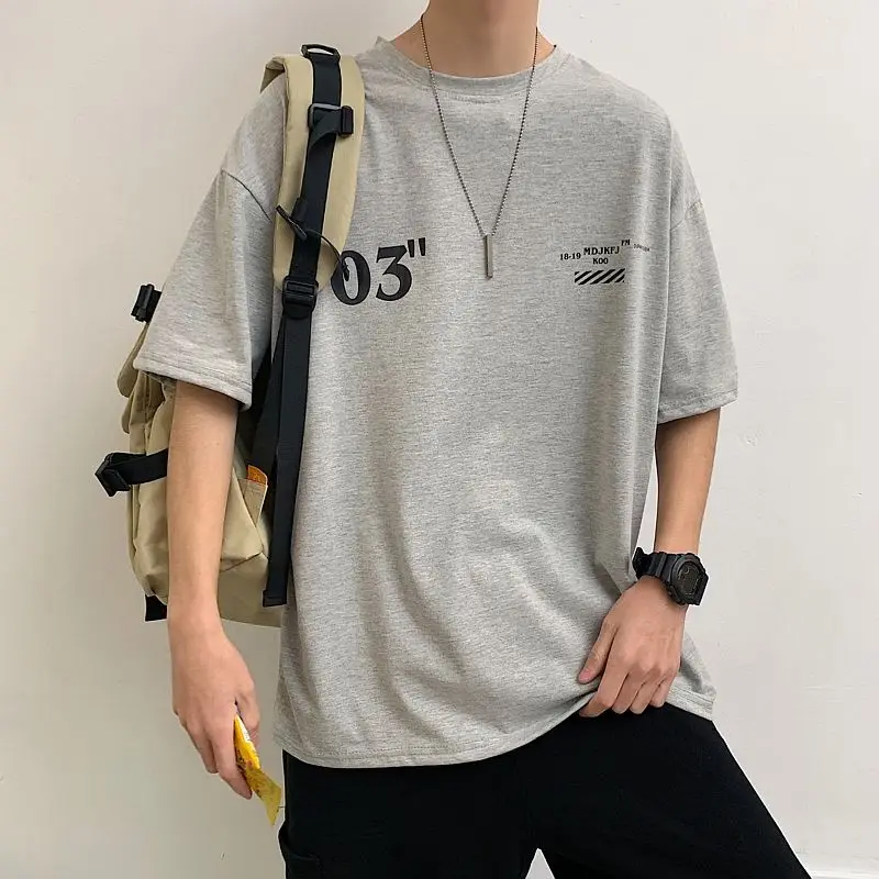 

Men's short-sleeved T-shirt 2020 spring and summer new couple cartoon printed short-sleeved T-shirt young men's fashion