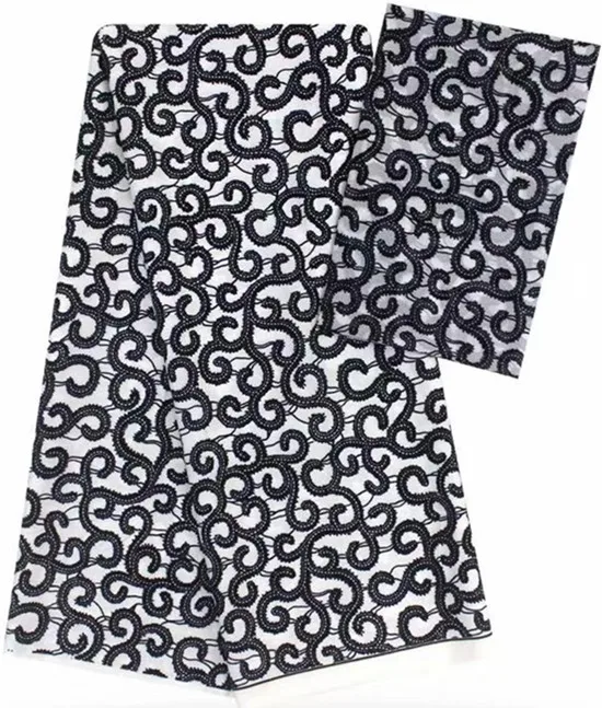 Чистая шелковая ткань шифоновая 2 + 4 ярда африканский шелк воск дубай африканское