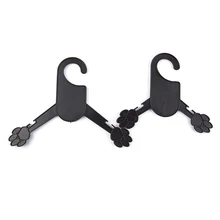 

Black Claw Print Plastic Clothes Hanger Clothes Apparel Hangers Pack Dog Cat Pet Product