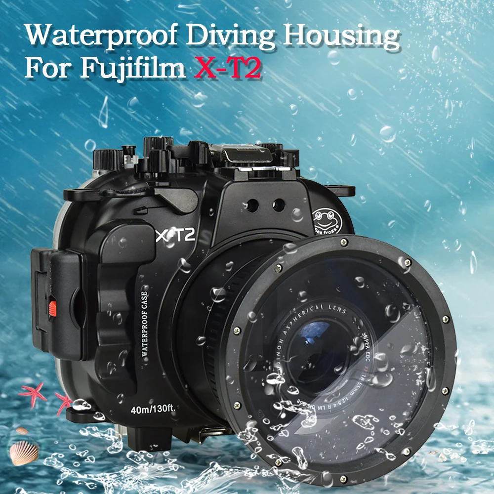 Водонепроницаемый чехол для камеры Fujifilm X-T2 18-55 мм чехол для объектива для подводного плавания 40 м аксессуары для камеры