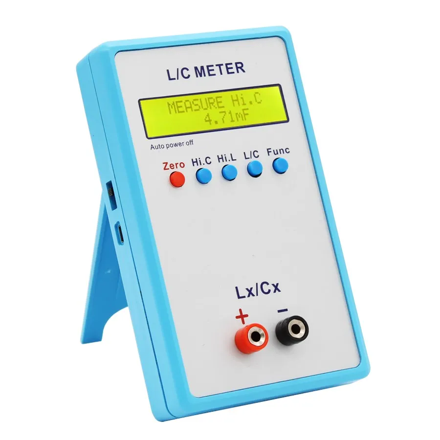 JUNTEK LC-200A Handheld Inductor&Capacitor Digital LCD Capacitance Inductance Meter LC Meter 1pF-100mF 1uH-100H 6