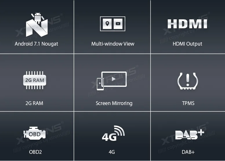 Cheap XTRONS Russian Menu 8" Android Car Stereo Player Radio GPS Navigation HDMI WIFI DAB+for LADA Vesta 2015 2016 2017 2018 NO DVD 1