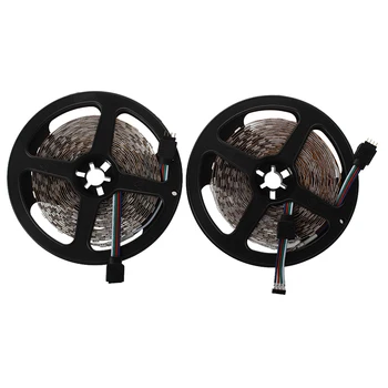 

2 x 5M 10M 5050 SMD 600 LED RGB Flexible Strip Light Car Auto DC 12V