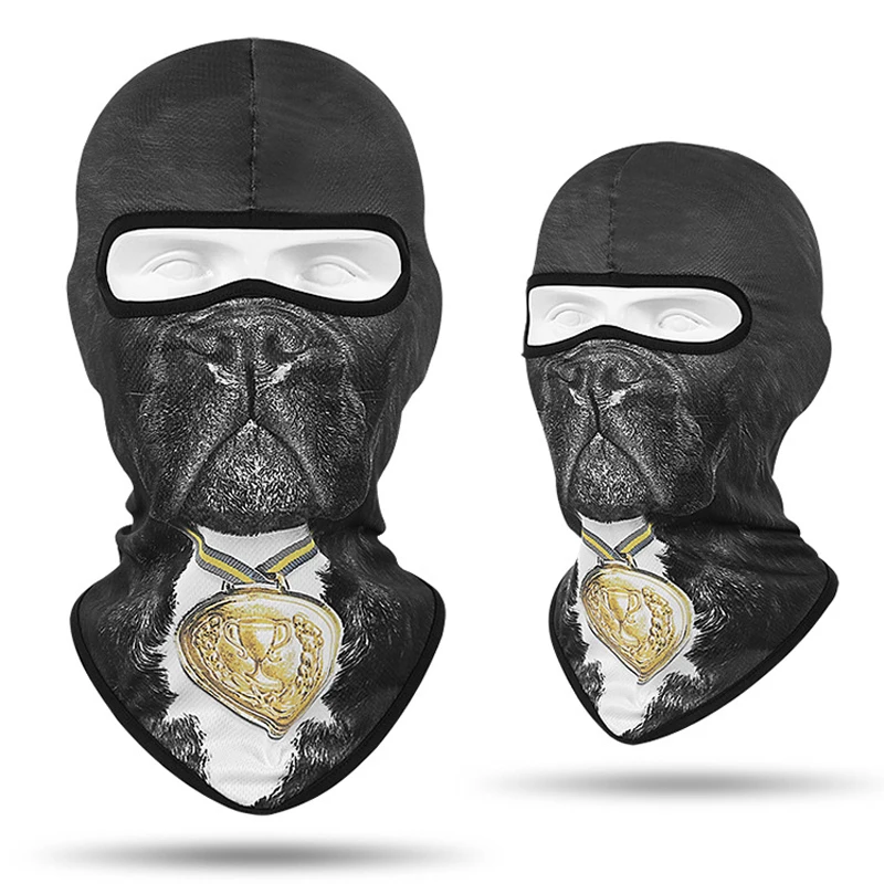 동물 프린트 바라클라바 어린이 풀 페이스 마스크, 야외 어린이 목 워머, 게이트 스카프, 사이클링 스키 스케이트보드 페이스 쉴드