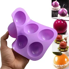Модный бренд, новинка,, полусферический шар, силиконовая форма для шоколада, декор торта, форма для выпечки кексов