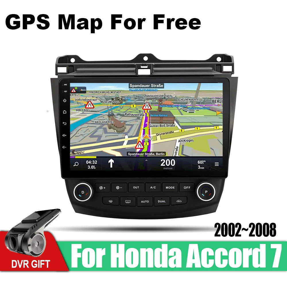 Автомобильный мультимедийный GPS навигатор 2 din для Honda Accord 7 America 2002 2003 2004 2005 2006 2007 2008