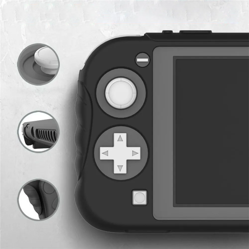 Силиконовый защитный чехол для Nintendo Switch Lite консоль захват игра над рисунком отпечатков пальцев-защита кожи оболочки
