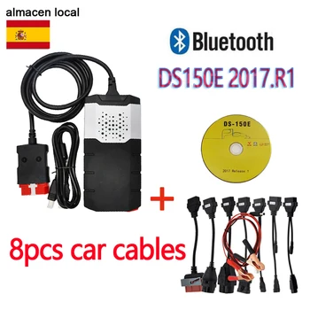 

New VCI VD ds1502 cdp Pro Bluetooth diagnostic for 2016R1 with keygen 2017R1 obd2 truck scanner + 8 cables car