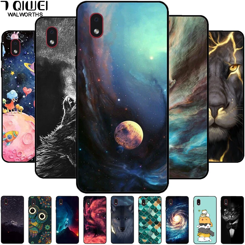 For vivo Y91i 1820 Case Soft Silicone Cute Animal Phone Cases for Y91C 2020 Black TPU Fundas Vivo Y 91i Coque | Мобильные телефоны