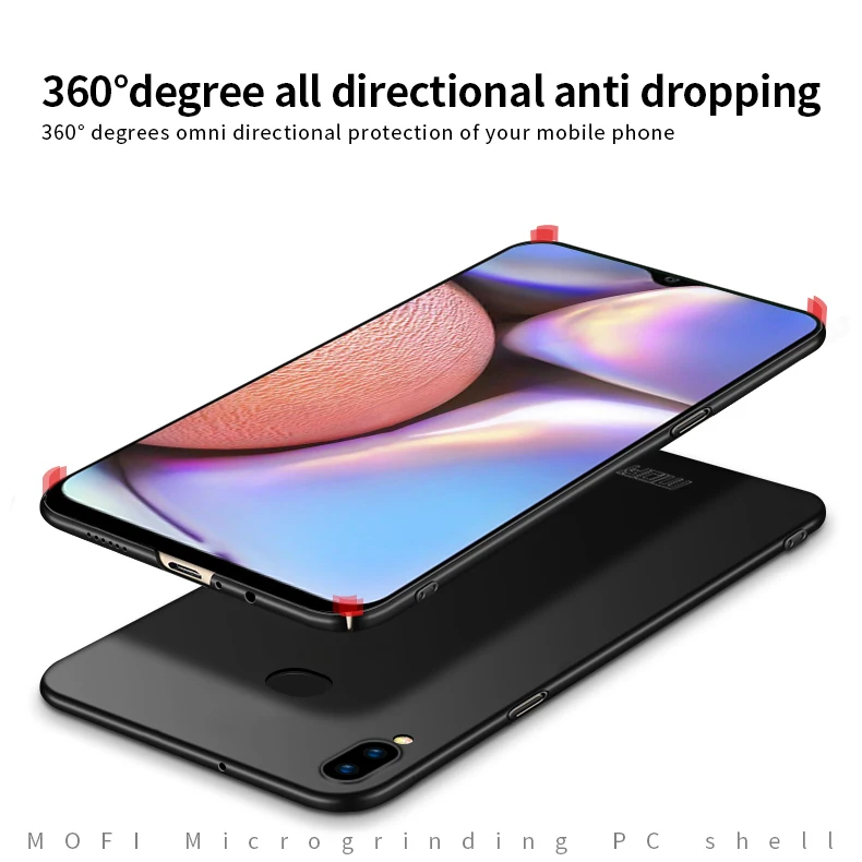 MOFi чехол для телефона для samsung Galaxy A10s роскошный пластиковый матовый тонкий жесткий чехол для samsung A10s PC чехол для сотового телефона чехол