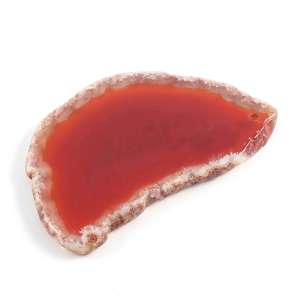 

Natural Stone Red Agates Slice DIY for Jewelry Making Necklace Bracelets Earring Size 60x40x4mm
