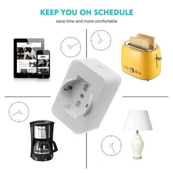

Smart Home Socket WIFI Switch with Multi-purpose universal Wifi Remote Voice Control Work with Google home Amazon Alexa IFTTT