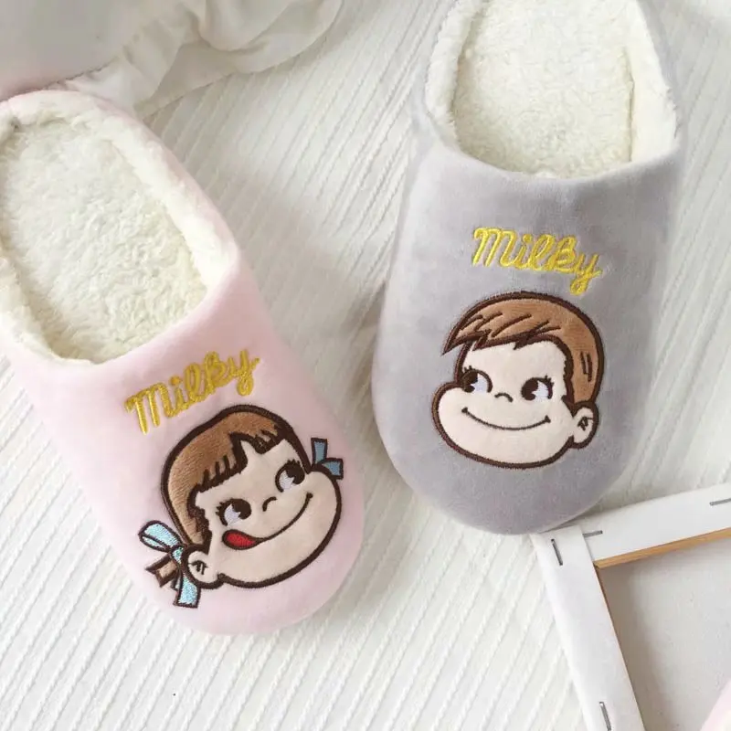 Мультяшные зимние домашние тапочки для мальчиков и девочек; кукольные игрушки; мягкая кукольная обувь; подарок для детей; Рождественский подарок;#3352