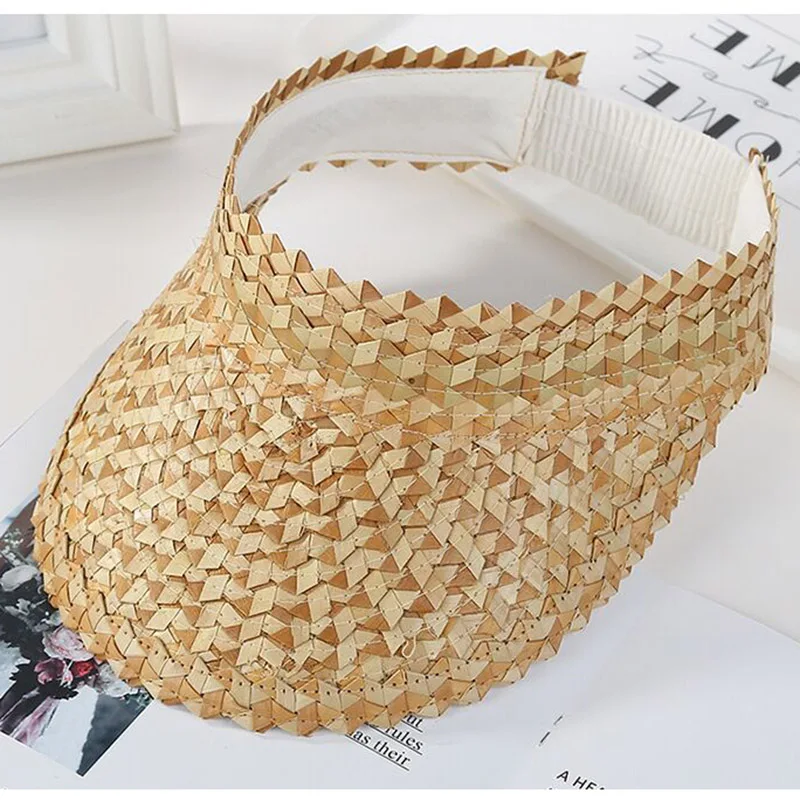 Шляпа RUHAO соломенная с широкими полями женская Пляжная Панама от солнца из рафии
