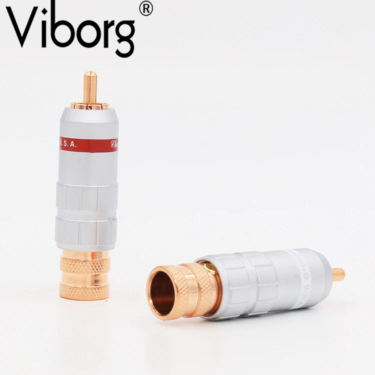

VR002 red copper plated RCA Plug Audio Video Cable Adapter Solders
