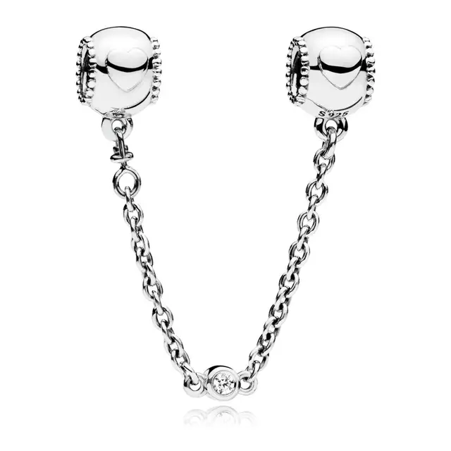 Heart Butterfly Safety Chain Charm 