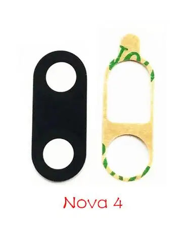 20шт Задняя камера для huawei Nova 3 3i 4 4e 5i 5 Pro стеклянный объектив камеры крышка с клейкой наклейкой Ремонт Часть - Цвет: Nova 4