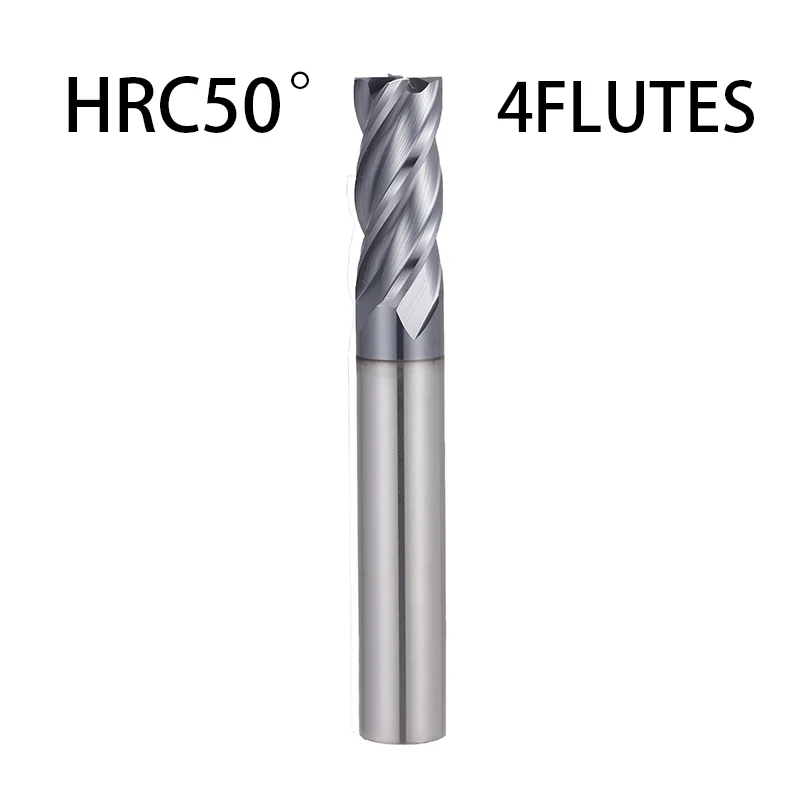 KaKarot CNC Carbide End Mills 2 3 4 Flute Tungsten Machine Milling Cutter Tools Metal Key Seat Face Router Bit HRC50 55 65 mill wood lathe chuck types Machine Tools & Accessories