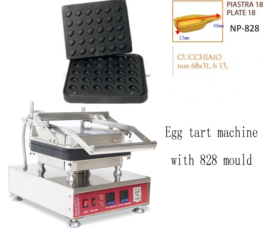 

Model 828 Commercial 110V 220V 30 holes Water ladle shape Egg Pie Egg Tart Shell Maker Machine Cheese Egg Tart Machine