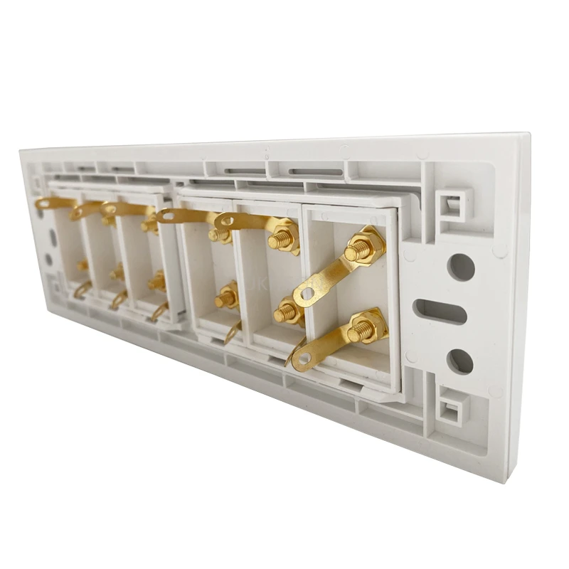 120 X 70 size 6 ports banana sound box speaker wall plate