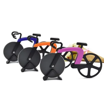 

Stainless Steel Pizza Knife Two-wheel Bicycle Shape Pizza Cutting Knife Pizza Tool DIY Home Decoration Accessories.8z