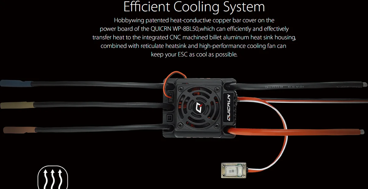 Фирменная Новинка Водонепроницаемый 150A щеточный электронный регулятор скорости Hobbywing Quicrun WP-8BL 150A бесщеточный бездатчиковый ESC Скорость контроллер для 1/8RC автомобили+ светодиодный дисплей окно программы