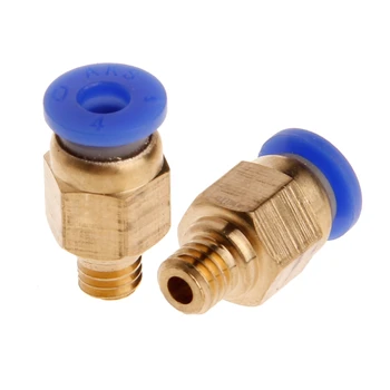 

5Pcs PC4-M6 Pneumatic Straight Fitting Connector for 4mm OD Tubing M6 6mm Reprap