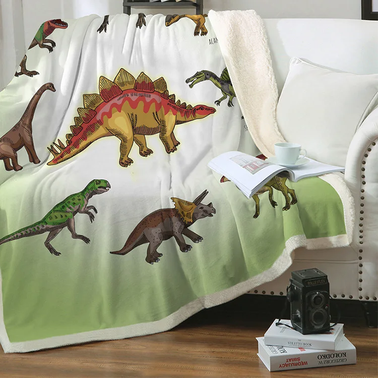 Детское мягкое Флисовое одеяло динозавра для новорожденных мальчиков и девочек одеяла спальные основы Пеленание младенца постельные принадлежности детское одеяло