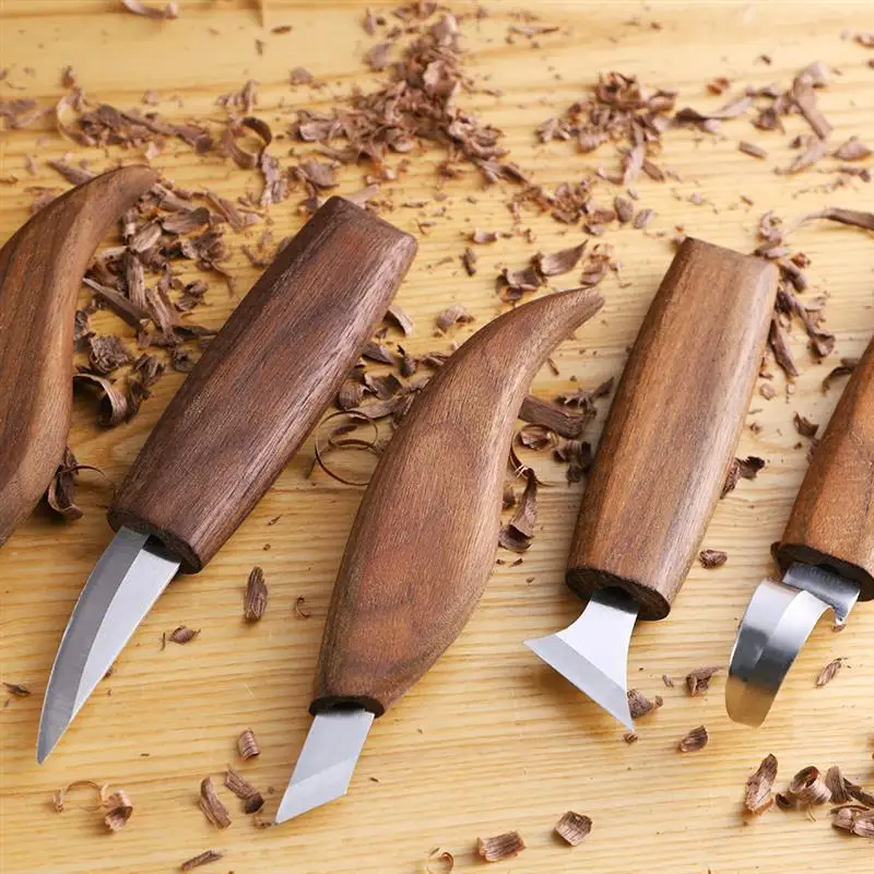 Wood Carving Knife Chisel Woodworking Cutter Hand Tool Set Peeling Woodcarving Sculptural Spoon Cutters | Инструменты